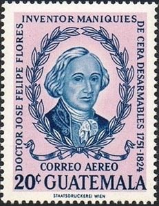 Stamp José Felipe Flores (17511824) (Guatemala(Doctors) MiGT 673,Sn