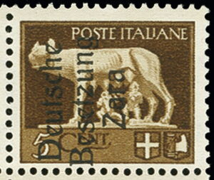 Italian Stamp Overprinted Deutsche Besetzung Zara