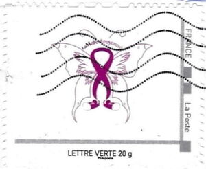 Purple Butterfly design; Brest Cancer Awareness