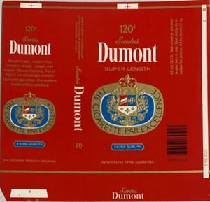 Cigarette Pack: Dumont Santos 120's (United States of AmericaCol:US-CT-0239  🚬