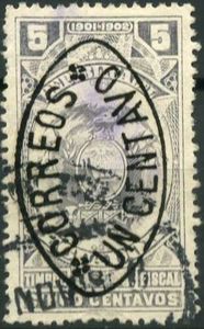 Revenue Stamp Overprinted Correos