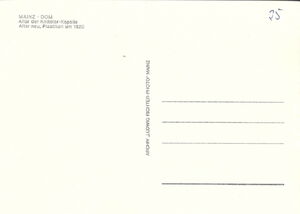 MAINZ・DOM. Altar der Ketteler-Kapelle, Altar neu, Plastiken um 1520