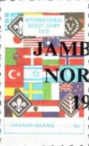 Overprinted on Flags of many Nations