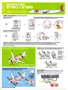 Safety Card: Embraer E190/e195 (PGA Portugalia Airlines, PortugalCol ...