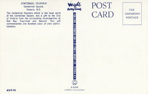 Victoria. Centennial Fountain, Centennial Square