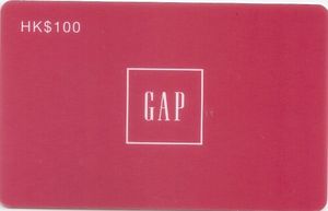 Gift Card: Gap (Gap, Hong Kong(Gap) Col:HK-GAP-001