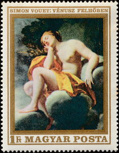 Venus Sleeping on Clouds, Simon Vouet (workshop of)
