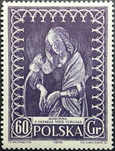 Madonna by Veit Stoss (Scene from Gothic Altar in Krakow)