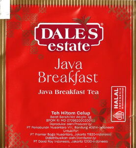 Tea Bag: Java Breakfast (Dales estate, IndonesiaCol:TB-ID-00926 🍵