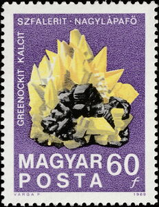 Greenockite Calcite Sphalerite Crystals