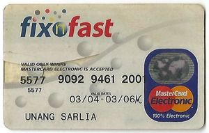 Bank Card: Fix & Fast (Bank Danamon, Indonesia) Col:ID-MC-0026