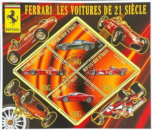 Stamp: Ferrari, the cars of the 21st century (Haiti: Illegal Stamps ...
