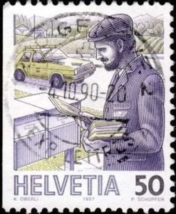 Postman - imperforate on left side
