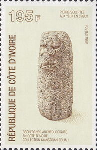 Collection of carved stone-Niangoran Bouah