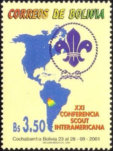 Map of America and Emblem