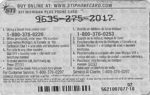 Michigan Phone Card