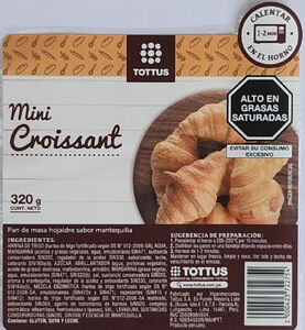 Red Label Tottus Food Label: Tottus Mini Croissant (Hipermercados Tottus S.A. (produced ...