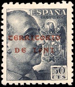 General Franco.Overprinted