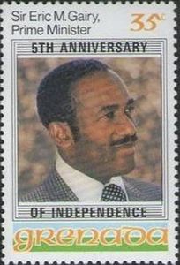 Stamp: Sir Eric M. Gairy (Prime Minister) (Grenada(5th Anniversary of ...