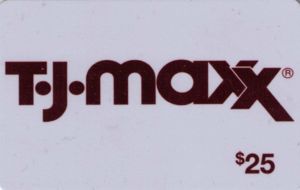 Gift Card: T.j.maxx $25 (T.J.Maxx, United States of America) (TJ-Maxx