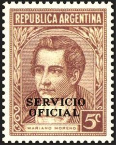 Mariano Moreno (1778-1811), ovpt.