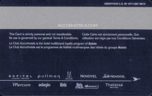 Hotel Card Le Club Accor Hotels Silver Accor Hotels France Le Club Accor Hotels Col Fra 01249