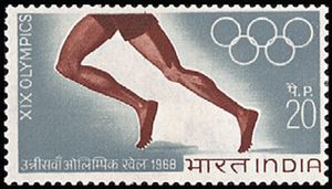 Athlete's Legs and Olympic Rings