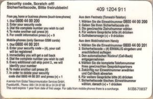 Phonecard Gts Callhome Card Reise Bank Spiderweb 50dm