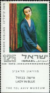 Lady in Blue, Moshe Kisling