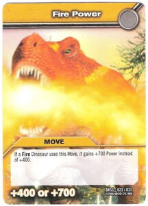 dino pokemon cards Game Card: Fire Power (Dinosaur King TCG(Starter Set (DKSS)) Col:DKI-SS-EN023 🃏 and sky of the Paldea region with a Legendary Pokmon by your side Millennium Blades: Destruction Dinosaur Promo