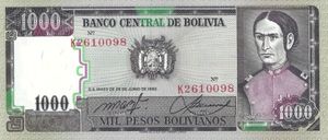 1000 pesos chilenos en bolivianos