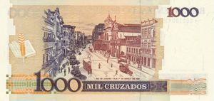 Banknote 1 Cruzado Novo (Brazil(1989 ND