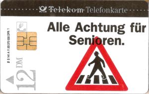 Telefonkarte Rucksicht Kommt An 2 Alle Achtung Fur Senioren Deutsche Telekom Deutschland Bundesrepublik Chip S Col De S 141a 93 01 Alle menschen — все люди. colnect