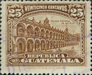 National Palace at Antigua re-engraved