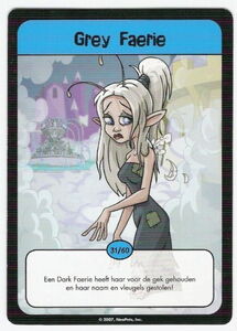 pix Grey Faerie Neopets game card grey faerie neopets