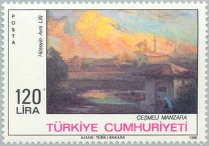 Landscape with Fountain by Hüseyin Avni Lifij
