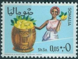 Woman and Basket with Lemons