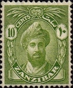 Stamp Sultan Chalifa bin Harub (Zanzibar(Sultan Chalifa bin Harub