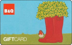 Gift Card: Boots with flowers (B&Q, United Kingdom of Great Britain ...