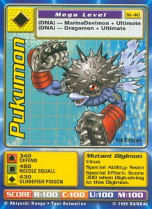 Game Card: Pukumon (Digital Digimon Monsters(Starter Serie 1 - 1e Edition)  Col:DDM-SS1.1e-40