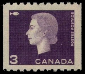 Stamp: Queen Elizabeth II, fish (Canada(Queen Elizabeth II - 1962-63 ...