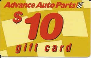 Gift Card: Advance Auto Parts $10 (Advance Auto Parts, United States of