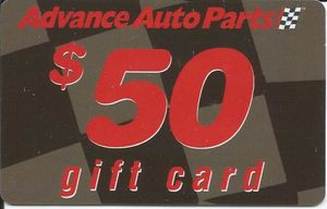 Gift Card: Advance Auto Parts $50 (Advance Auto Parts, United States of