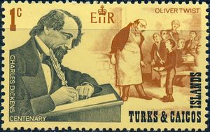 Dickens and Scene from “Oliver Twist”