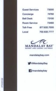 Hotel Card: Mandalay Bay Resort and Casino - Time for Teletubbies