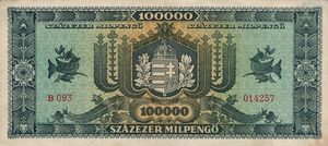 100,000 Milpengő