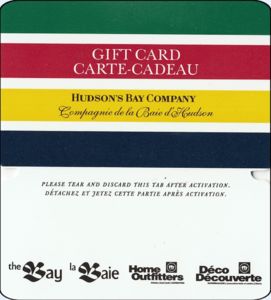 Hudson's Bay　/　ハドソンベイ デパートギフトカード Hudson's Bay CA$100 Gift Card In Canada Hudson's Bay | SodaGift