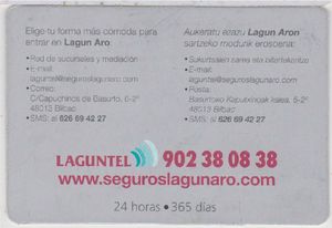 Functional Card Lagun Aro (Insurance, Spain(Lagun Aro) ColESLAGA001
