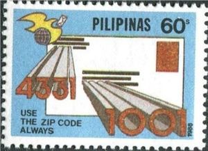 Briefmarke: Use the Zip Code always (Philippinen(Use zip codes) Mi:PH ...