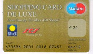 Bank Card Shopping Card De Luxe 5 Paylife Bank Gmbh Austria